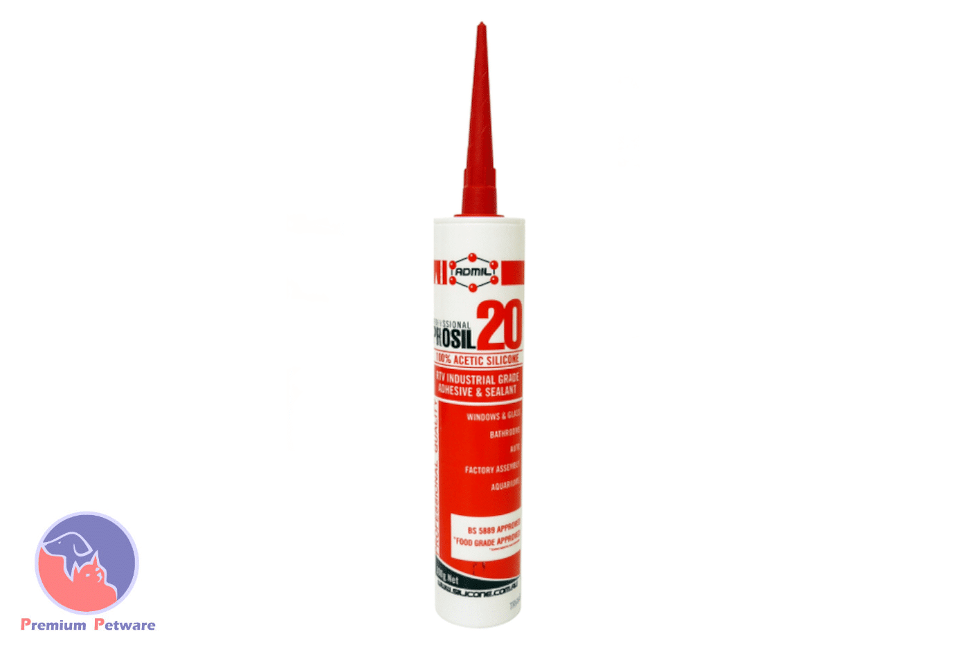 ADMIL PROFESSIONAL PROSIL 20 SILICON SEALANT FOOD GRADE / FISH SAFE